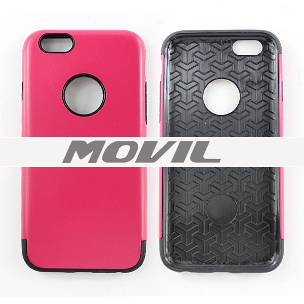 NP-2475 2 en 1 tpu    pc funda  para Apple iPhone 6-15